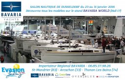 EVASION YACHTING importateur régional BAVARIA YACHTS sera présent au salon nautique de Dusseldorf