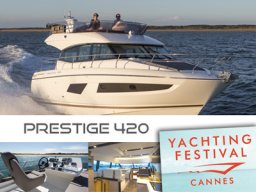 PRESTIGE présente la nouvelle PRESTIGE 420 au salon nautique de Cannes